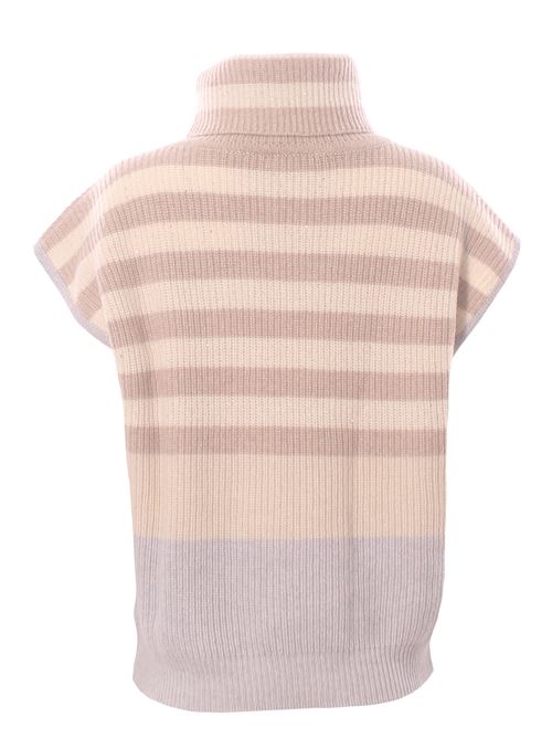 cashmere and wool sleeveless high neck LA FILERIA | 13240/37110060